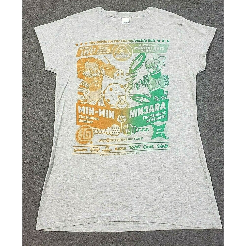 Nintendo ARMS Min Min Vs Ninjara Super Smash Bros Battle for the Belt T Shirt